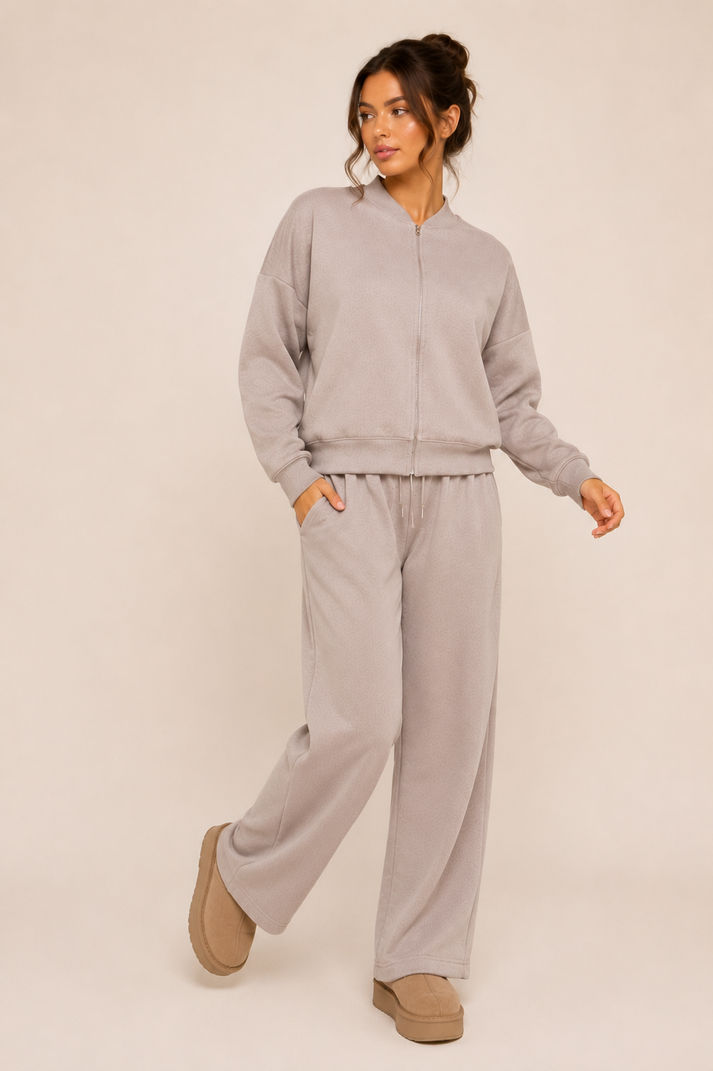 Luxury Dove Grey Co-Ord Set
